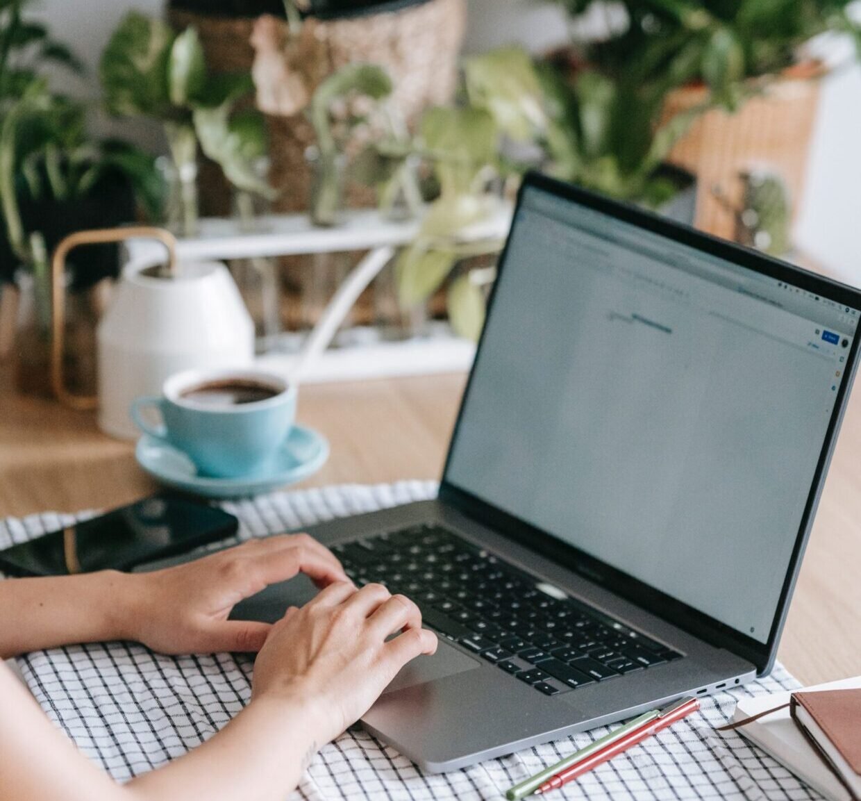 e-learning schrijven op een laptop